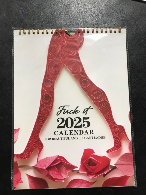 Photo 2 of 2025 Calendar For Tired Ass Women,Fu-Ck It Calendar,Calendar For Tired Moms,Easy suspension,Funny Swear Word Planner Monthly Calendar, Christmas Gift For Women(11 * 8.5IN)