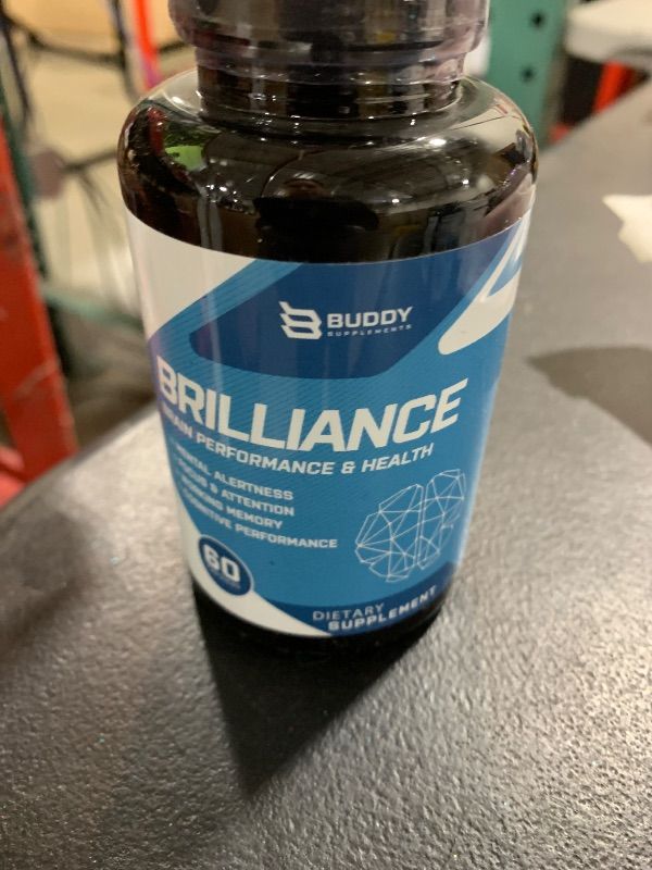 Photo 1 of Brilliance - Brain Performance & Health - Brain Supplement for Memory and Focus - Memory Supplements for 5 Hours of Mental Alertness - Stimulant-Free Energy - 60 Caps