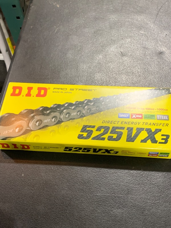 Photo 2 of D.I.D 525VX3 X-Ring Drive Chain 525