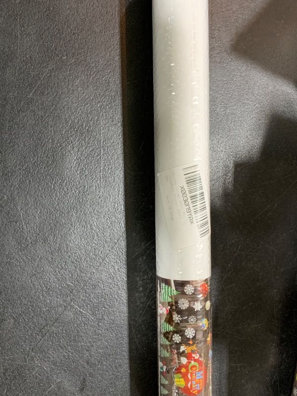 Photo 1 of 2 Sheet Christmas Window Clings Large Window Decal Decorations Xmas Santa Snowman Reindder for Xmas Holiday Home Office School Decorations