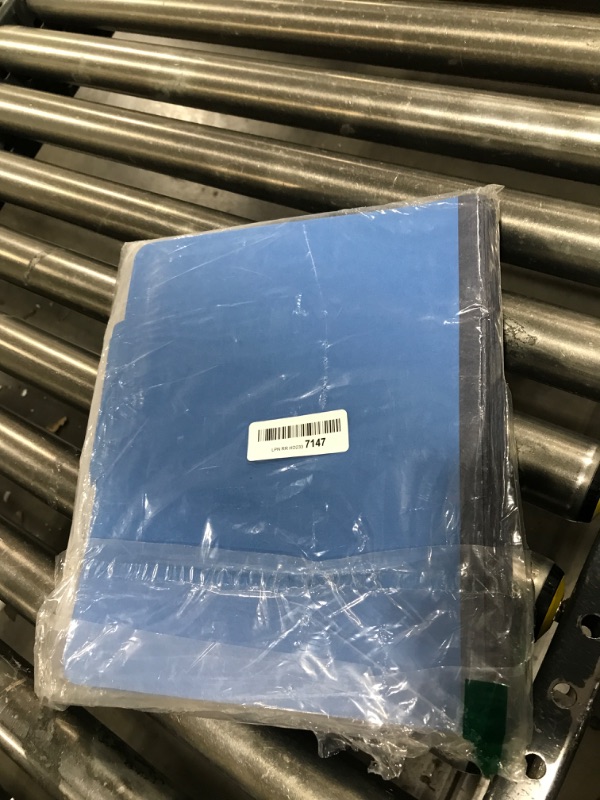 Photo 1 of 10 Dark Blue Classification Folders - 1 Divider - 2 Inch Tyvek Expansions - Durable 2 Prongs Designed to Organize Standard Medical Files