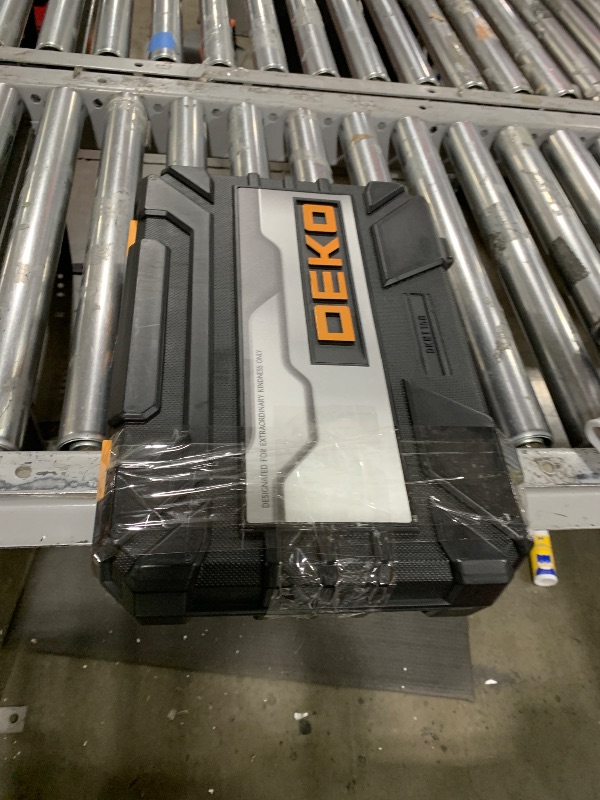 Photo 1 of DEKOPRO 158 Piece Tool Set-General Household Hand Tool Kit,Auto Repair Tool Set, with Plastic Toolbox Storage Case