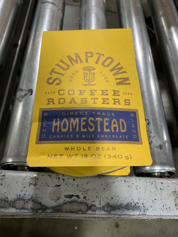 Photo 1 of Stumptown Coffee Roasters, Medium Roast Whole Bean Coffee - Homestead Blend 12 Ounce Bag with Flavor Notes of Milk Chocolate, Cherry and Orange
