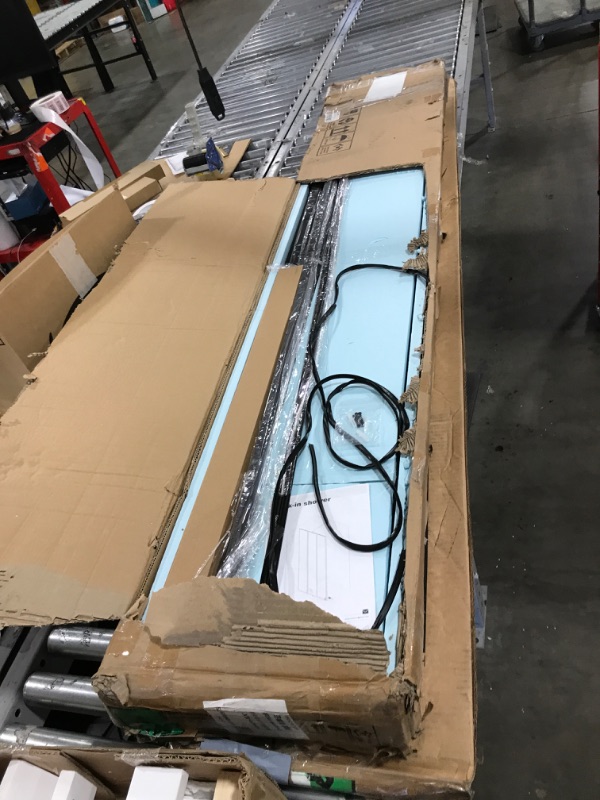 Photo 1 of Fully Frameless Wall Hinge Shower Door with 5/16"(8mm) Tempered Glass?Hinged Single Swing Shower Door by Easy Clean Coating Glass, Matte Black (48" × 72", Matte Black)