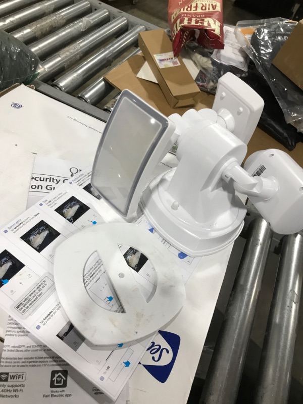 Photo 1 of Feit Electric SEC5000/CAM/WIFI Outdoor LED Smart Security Camera with Motion Sensor, 2-Way Audio, 5000 Lumens Floodlight, Works with Alexa and Google Asst, Alarm, Hardwired, Updated Version of SEC3000