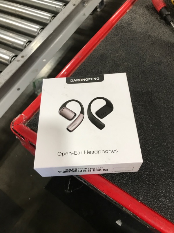 Photo 1 of DARONGFENG Open Ear Wireless Bluetooth Headphones, Pain-Free Air Conduction Ear Buds with LED Digital Display Charging Case, Sweat Resistant for Running, Safe Driving, and Extended Daily Use