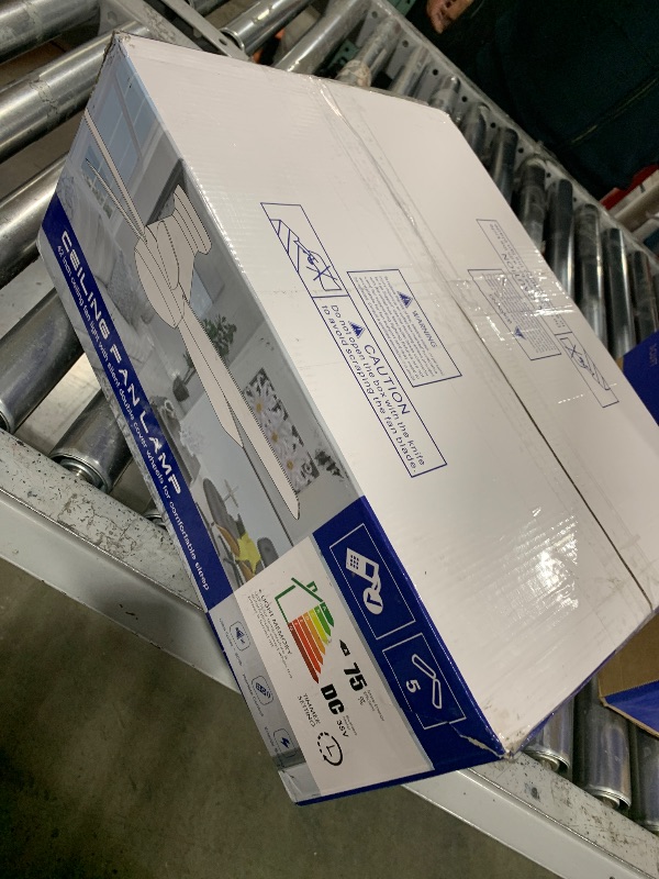 Photo 1 of JSAITEE Ceiling Fans with Lights, 42 Inch Low Profile Ceiling Fan with Light and Remote/App Control, Flush Mount, Reversible, 3CCT, Dimmable, Noiseless, White Ceiling Fan for Indoor/Outdoor Use