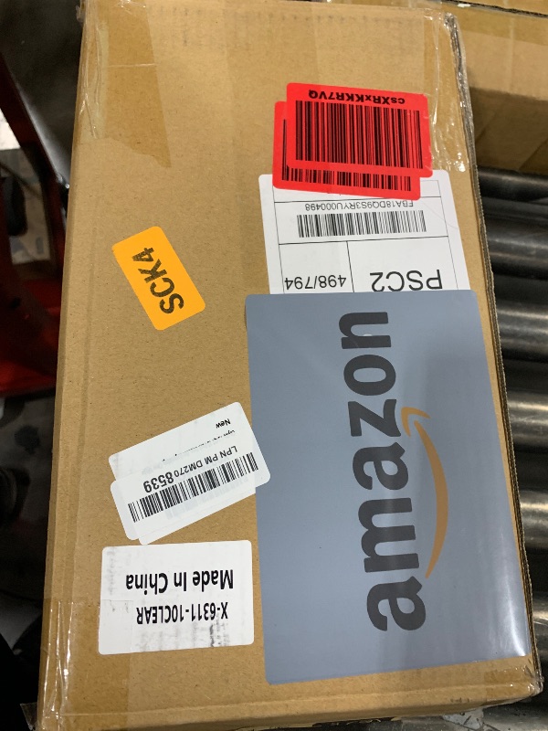 Photo 1 of Citylife 1.3 QT 10 Pack Small Storage Bins Plastic Storage Container Stackable Box with Lids for Organizing, Clear White