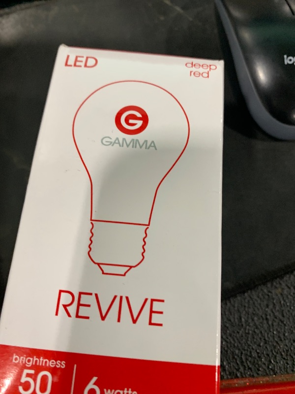 Photo 2 of Revive - 670nm - Red Light Bulb Sleep Therapy by Gamma - Melatonin Promoting Natural Sleep Aid