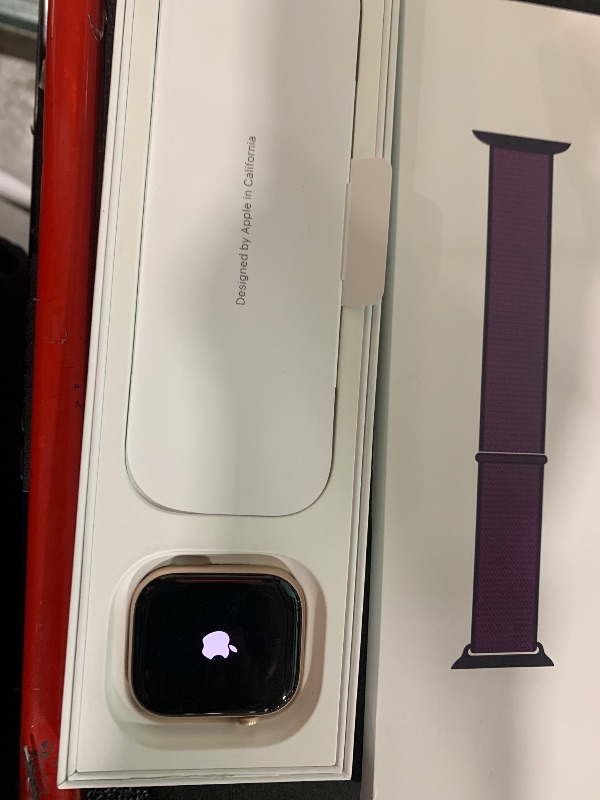 Photo 2 of Apple Watch Series 10 (GPS) 46mm Aluminum Case with Plum Sport Loop