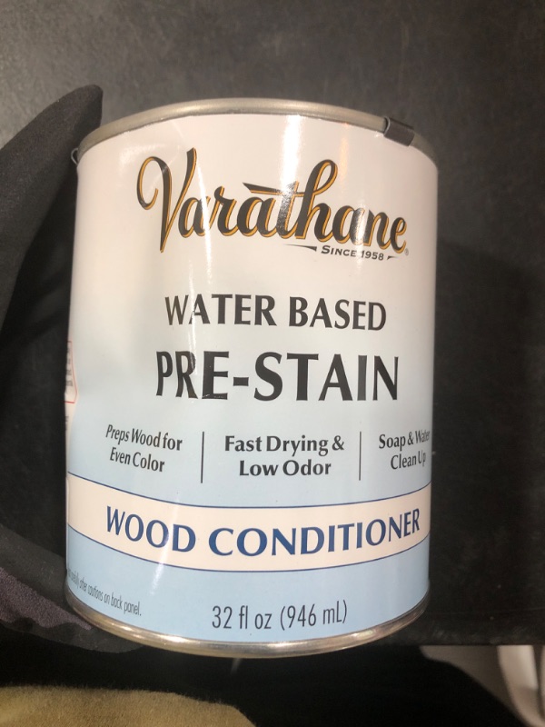 Photo 1 of Varathane 381123 Water Based Pre-Stain Wood Conditioner, Quart