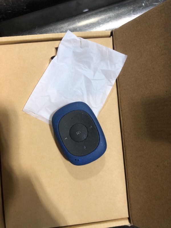Photo 1 of AGPTEK G02 8GB Clip MP3 Player with FM Shuffle, Portable Music Player with Sweatproof Silicone Case for Sports, Blue
