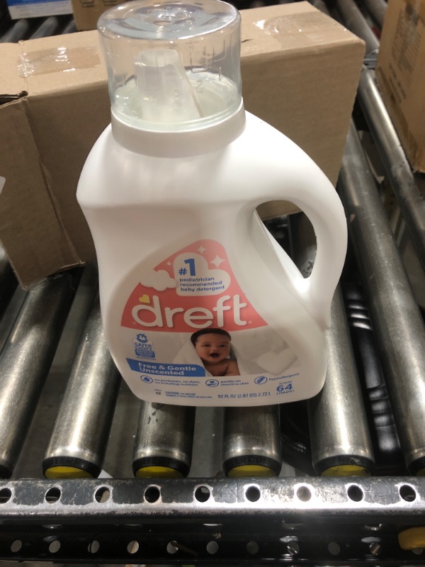 Photo 1 of Dreft Liquid Laundry Baby Detergent Unscented 92 fl oz 64 loads