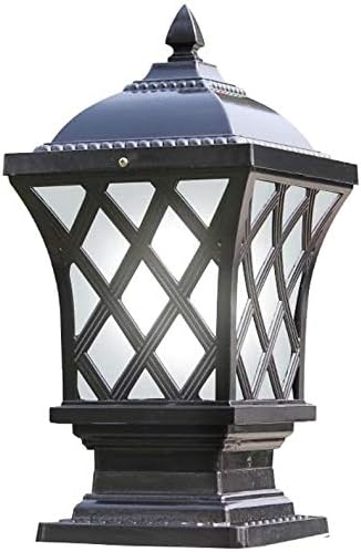 Photo 1 of Creative Balcony Column Lamp Die-cast Aluminum Glass Garden Column Lamp Device 