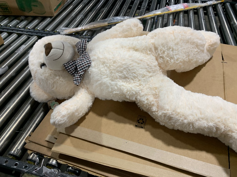 Photo 1 of MorisMos Giant Teddy Bear Stuffed Animals, 39 Inch Big Teddy Bear Plush, Soft Large Bear for Girls Girlfriend on Valentine Christmas Birthday, White