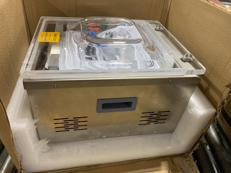 Photo 1 of P PBAUTOS Chamber Vacuum Sealer Machine, with Micro Computer Control, DZ260A 110V/60Hz Food Packaging Sealer Machine with 6.5CBM/h Pump Rate, Applied in Home Kitchen and Commercial Use