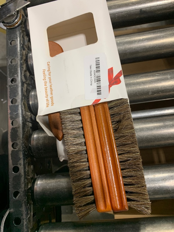 Photo 1 of YEHFHSU 4 Pcs Shoe Brush, Boot Brush, Horse Hair Brush for Leather, Shoe Polish Brush, Professional Leather Shoe Care Brushes, Horsehair Shoe Shine Brush Cleaning Brush Care Clean Dauber Applicators