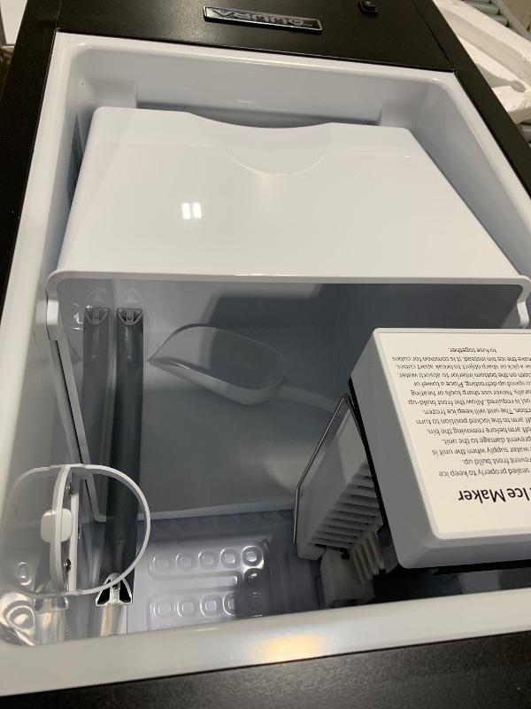 Photo 1 of DUURA DIM25C Crescent Ice Maker Front-Venting for Indoor Built-in Undercounter Use, Shallow Depth, 15-Inches Wide, 25-Lbs., Metallic