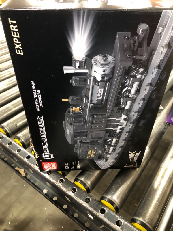Photo 1 of Mould King Shay-Type Steam Locomotive Building Set with LED Lighting, Remote/App Control Model Train Block Kit with Tracks, Engineering Toy Kit for Adults (880 PCS)
