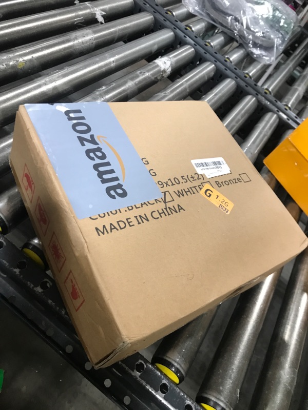 Photo 1 of SORCEDAS Shoe Rack Vertical Narrow Shoe Shelf Storage 7 Tier Corner Shoe Organizer for Closet Entryway Garage(Black + Rustic Dark Brown)