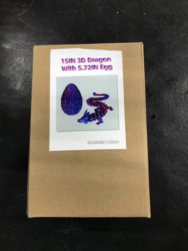 Photo 1 of NETB 3D Printed Dragon with 5.72'' Egg a Articulated Dragon, Dragon Fidget Desk Dragon?Purple