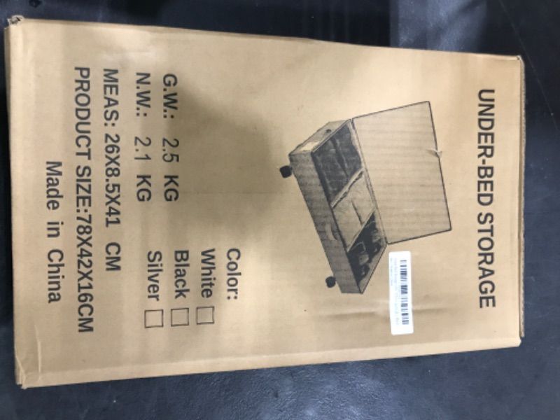 Photo 1 of IUI Under Bed Storage Containers with Wheels,50Quart Large Capacity Rolling Under Bed Storage with Lid,Versatile Underbed Storage Containers for Clothes,Shoes,Books,Blankets,Toys,Black 1Pack