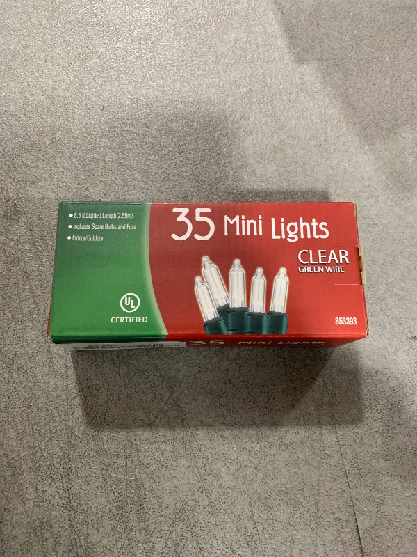 Photo 1 of 35-Count Clear Christmas Light Set