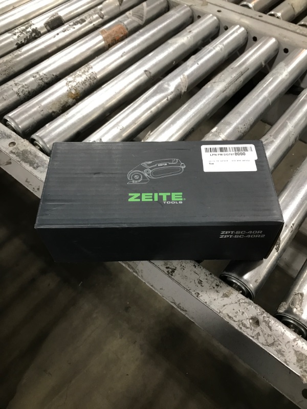 Photo 1 of ZEITE 4V Cordless Electric Scissors, Cardboard Cutter with 2 x Blade, 1 x Storage Box, 1 x USB Charging Cable, Electric Cutter, Power Rotary Scissors for Box Carpet Plastic, Easy to Hold and Safety