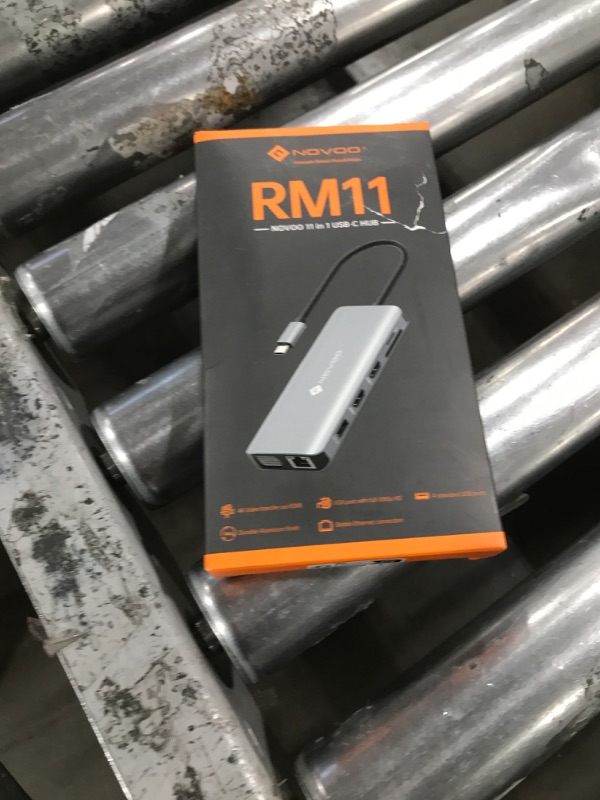 Photo 1 of USB C Docking Station Dual HDMI Adapter, 11 in 1 Multi Display Docking Station Dual Monitor with 2 HDMI, VGA, 100W PD, 4 USB, USB C Hub Multiport Dongle Compatible with MacBook/Dell/HP/Lenovo Laptops