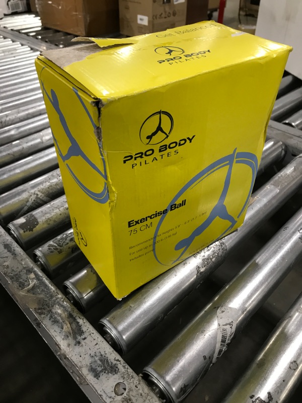 Photo 1 of ProBody Pilates Ball Exercise Ball, Yoga Ball Chair, Multiple Sizes Stability Ball Chair, Gym Grade Birthing Ball for Pregnancy, Fitness, Balance, Workout and Physical Therapy Ball (Blue, 75cm)