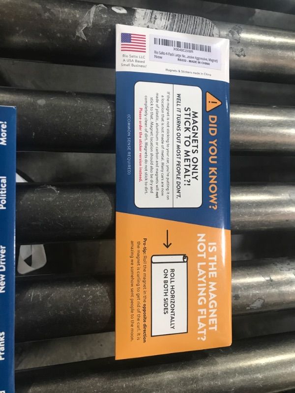 Photo 1 of Rio Salto 4-Pack Large New Driver Car Sticker Please Be Patient Magnets Permit Student Driver Magnetic Cool Prank Rookie Funny (Passive Aggressive, Magnet)