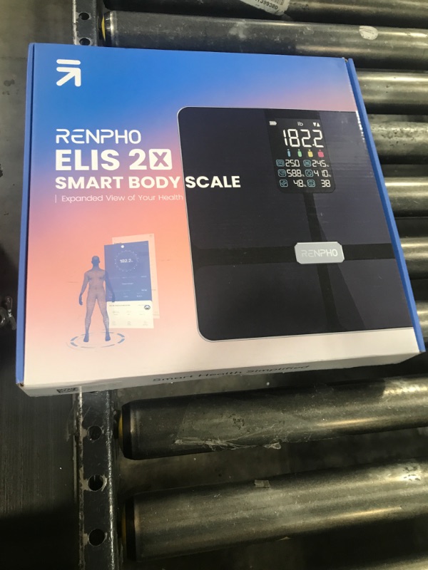 Photo 2 of RENPHO Smart Scale with BMI, Body Fat, Muscle Mass, Bluetooth Scale for Body Weight, FSA HSA Store Eligible, 13 Metrics with Large VA Display, Support App Connection, Black, Elis 2X