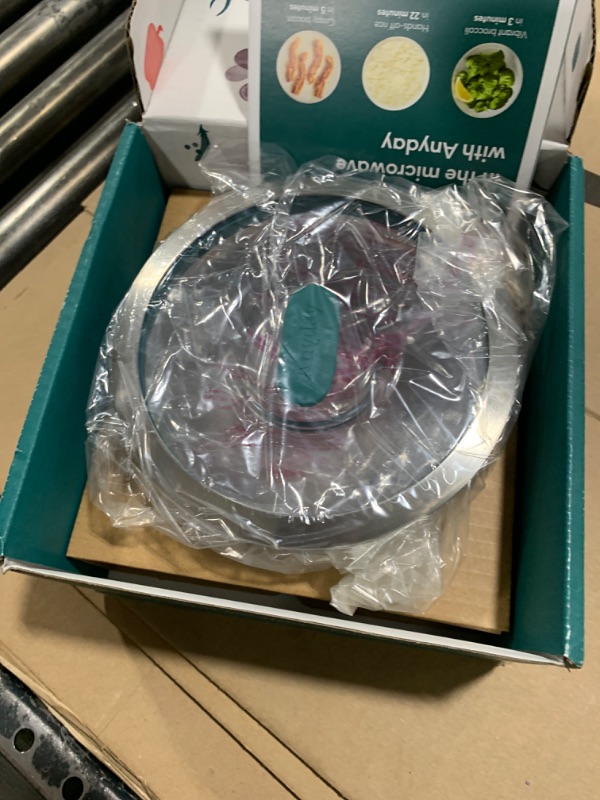 Photo 1 of Anyday Microwave Cookware | 2 Piece Medium Deep Dish | Microwave Cooker | Microwave Steamer for Cooking | Microwave Safe Mixing Bowls | Vegetable Steamer