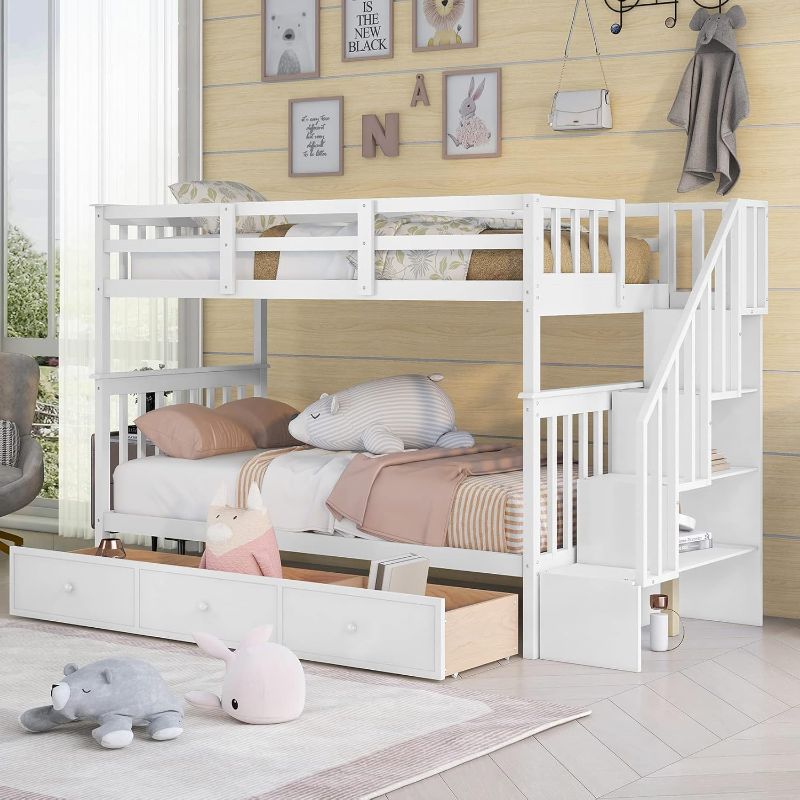 Photo 1 of (INCOMPLETE SET) Twin Over Twin House Bunk Bed 