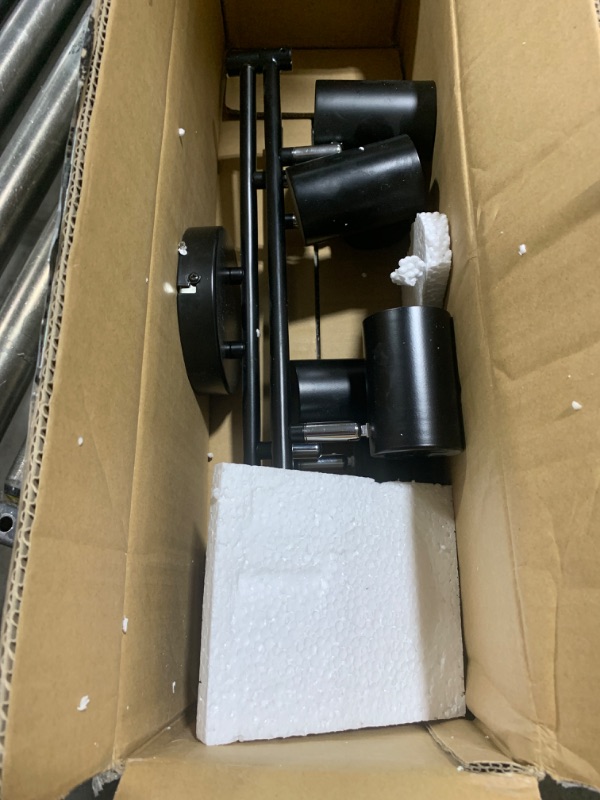 Photo 1 of GORDNWE 6 Light Track Lighting Fixtures, Black Ceiling LED Track Lighting Kit with Flexibly Rotatable Track Heads&G10 Socket, Modern Ceiling Spotlight for Kitchen, Office, Closet, Studio, Bedroom