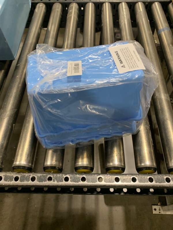 Photo 1 of Extra Large Ice Block Mold, 2Pack 12LB Giant Ice Cubes Maker Molds Ice Bricks for Ice Bath Cold Plunge or Coolers Chiller, Silicone Big Ice Bath Cube Molds Trays,Inner Diameter 8.5x4.5x4.7In-Blue