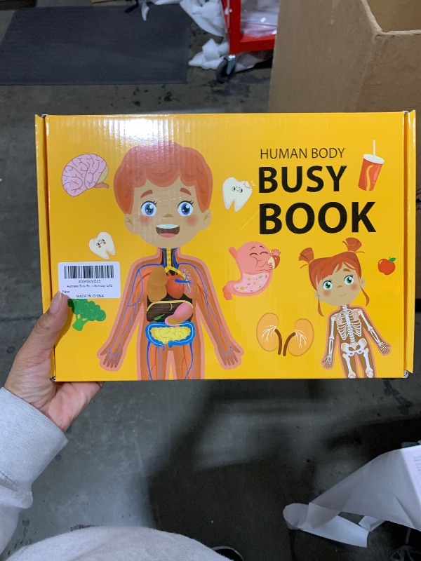 Photo 2 of Busy Book Learning Toys for 2 3 4 5 Year Old Toddler - Kindergarten Educational Toys Montessori Toddler Books, Human Body Anatomy Book Sensory Toys,Travel Toys for Toddlers Birthday Gifts