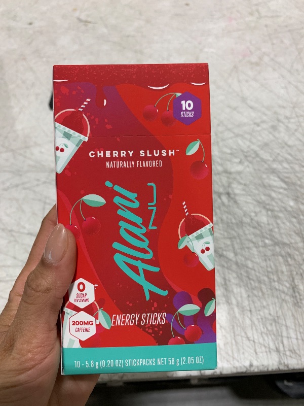 Photo 2 of 03/2025 Alani Nu Cherry Slush Energy Sticks | Energy Drink Powder | 200mg Caffeine | Pre Workout Performance with Antioxidants | On-The-Go Drink Mix | Biotin, B Vitamins | Zero Sugar | 5 Calories | 10 Pack