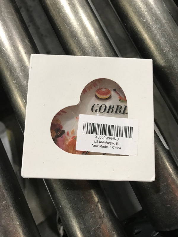 Photo 1 of Fall Decor - Thanksgiving Decorations for Home, Autumn Paperweight Decorations, Farmhouse Fall Desk Shelf Sign, Heart Shape Acrylic Seasonal Gifts for Women, Family