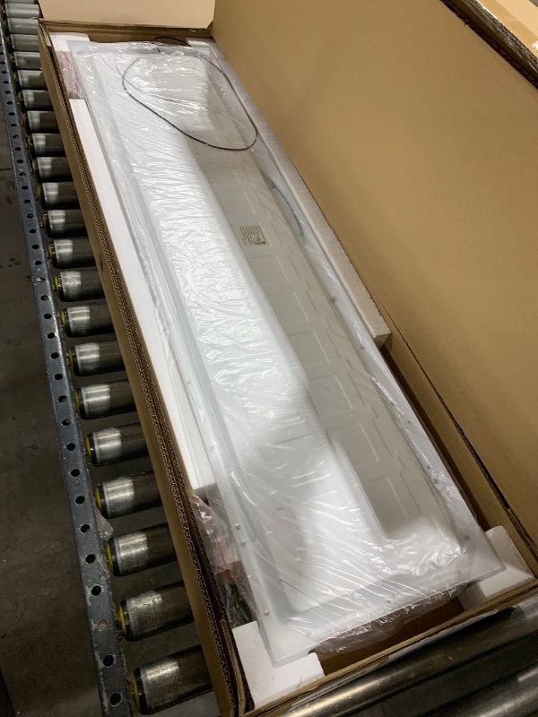Photo 1 of AIKVSXER 2 Pack 1x4 LED Sky Panel Light Surface Mount 50W 5500Lm Triac Dimming 3CCT 3000K/4000K/5000K 4ft LED Light Fixtures Ultra Thin 
