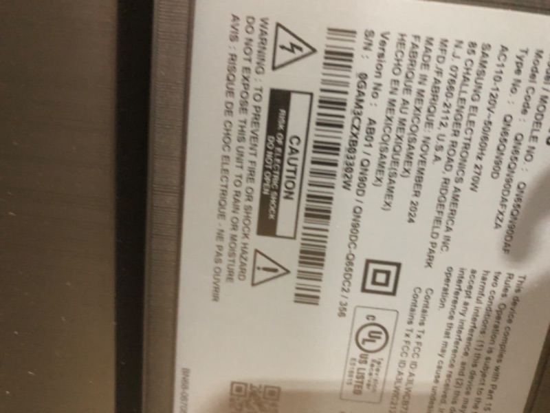 Photo 1 of SAMSUNG 65-Inch Class QLED 4K QN90D Series Neo Quantum HDR+ Smart TV w/Dolby Atmos, Object Tracking Sound+, Motion Xcelerator, Real Depth Enhancer Pro, Alexa Built-in (QN65QN90D, 2024 Model)