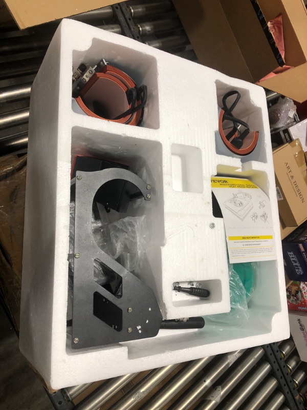 Photo 1 of VEVOR Heat Press Machine 8 in 1 Combo 15x15 Inch, 360° Swing Away Digital Tshirt Press Machine, Clamshell Sublimation Heat Press for Printing T-Shirt Hat Mug Plate Vinyl, Heat Transfer Projects