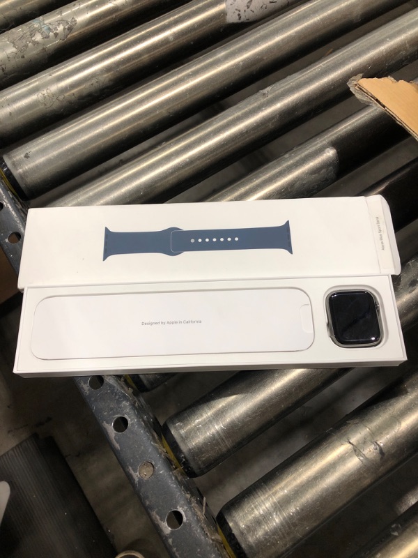 Photo 2 of Apple Watch Series 7 [GPS + Cellular 45mm] Smart Watch w/Graphite Stainless Steel Case with Abyss Blue Sport Band. Fitness Tracker, Blood Oxygen & ECG Apps, Always-On Retina Display, Water Resistant