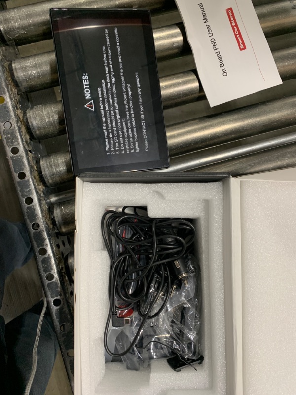 Photo 1 of Wireless Carplay Screen for Car - 9'' Portable Car Stereo with 4K Dash Cam, 1080P Backup Camera, Car Satellite Radio with Apple Carplay & Android Auto, GPS Navigation/AirPlay/Voice Control