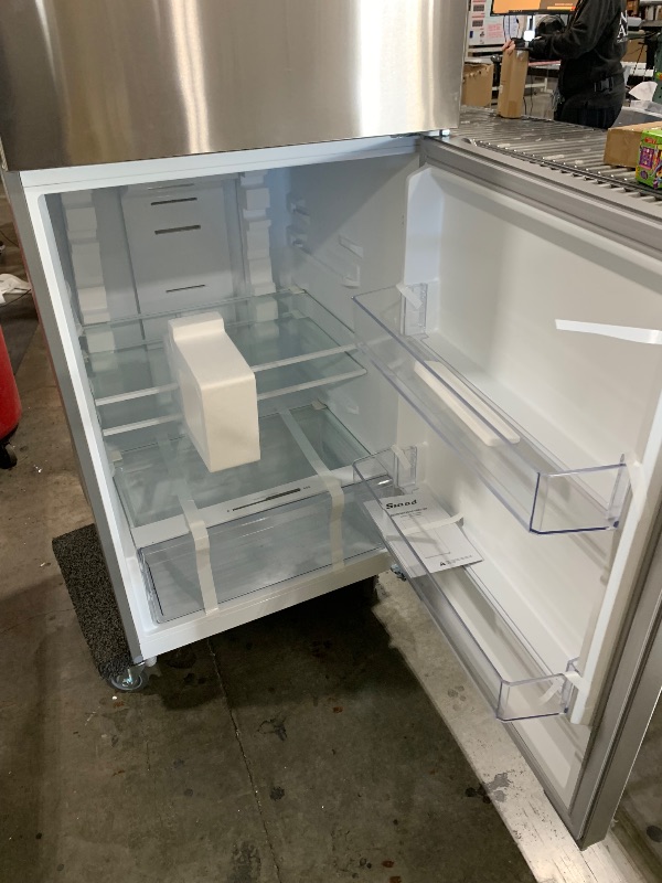 Photo 1 of SMETA Top Freezer Refrigerator 30'', Frost Free Fridge 14.2 Cu Ft Refrigerators, Garage, Home, Office, Stainless Steel