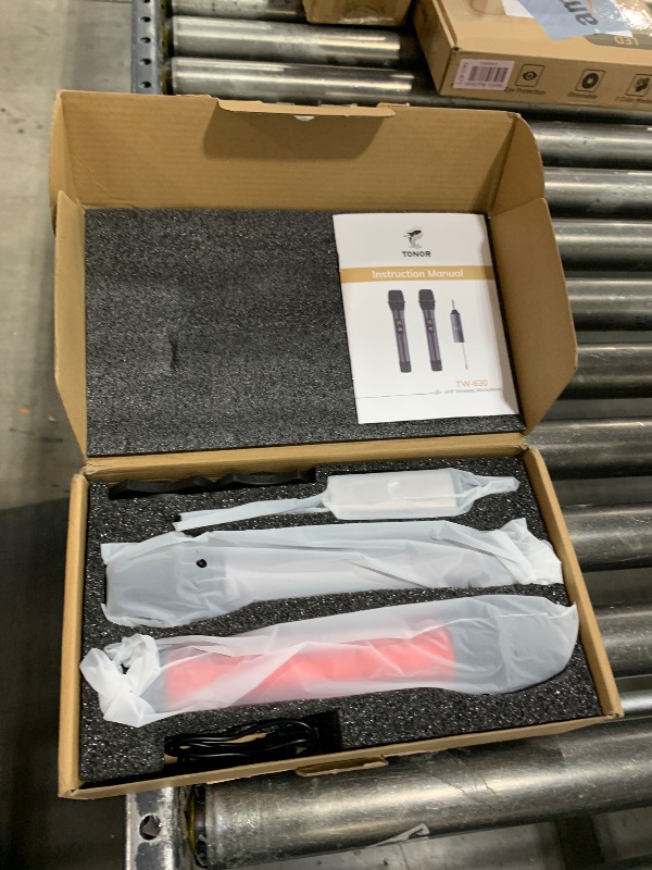 Photo 1 of TONOR Wireless Microphone, Metal Cordless Mic with Rechargeable Receiver, 200ft Range UHF Handheld Dynamic Microphones