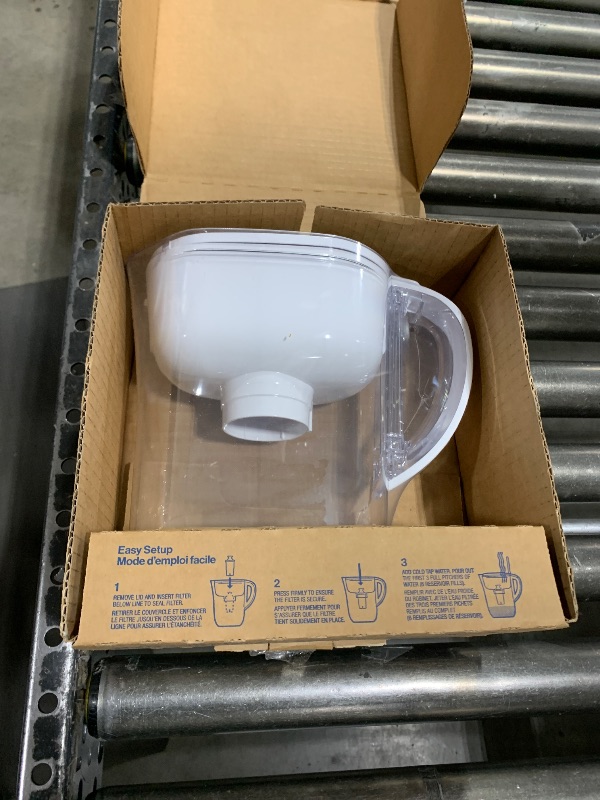 Photo 1 of Brita Metro Water Filter Pitcher with SmartLight Filter Change Indicator, Includes 1 Filter, Small - 6-Cup Capacity, White