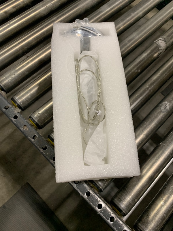 Photo 1 of OKELI Modern Pendant Light, LED Bubble Crystal Kitchen Island Lights Fixtures,Chrome Mini Single Island Lights Pendant Lighting for Kitchen Island,Bar,6W,6000K,ETL