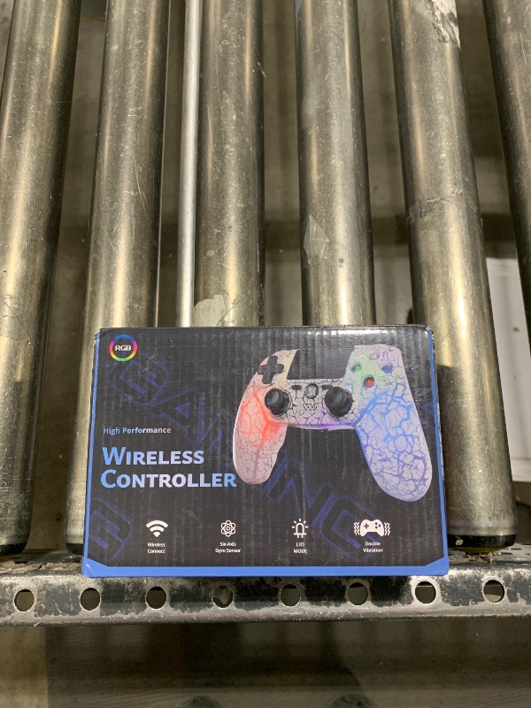 Photo 1 of Wireless Controller for PS4, LED Backlit Controller for Sony PlayStation 4, 1000mAh Battery