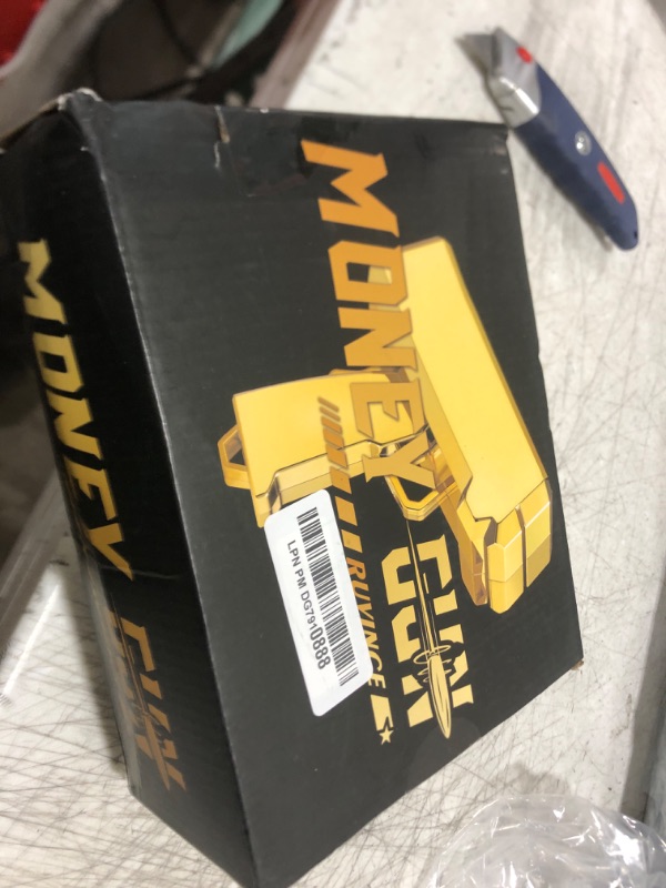 Photo 1 of RUVINCE Money Gun Shooter Money Gun for Movies That Look Real, Prop Gun Make it Rain, Handheld Cash Gun for Game Movies Party